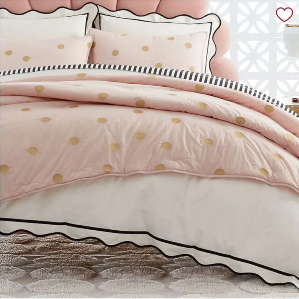 Pottery Barn Teen + EMILY & MERRITT, Gold Dot  ~ Euro  Sham